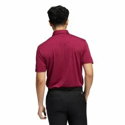Adidas Golf Adidas Space-Dyed Striped Mens Golf Polo -Single Iron Shop 26926 LEGACYBURGUNDY 1 e133e00d e437 4c62 9dd6 bdd8eb38a573