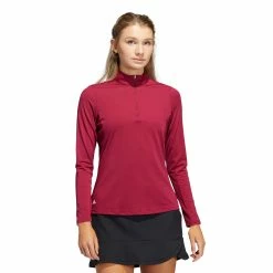 Adidas Golf Adidas Ultimate365 Legacy Burgundy Womens Golf 1/2 Zip