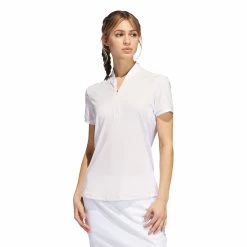 Adidas Golf Adidas Ultimate365 Printed Almost Pink Womens Golf Polo