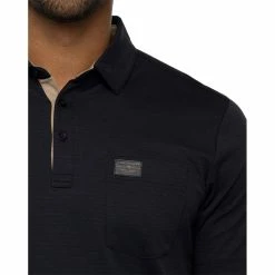 TravisMathew Valetta Black Mens Golf Polo -Single Iron Shop 27014 BLACK0BLK 2