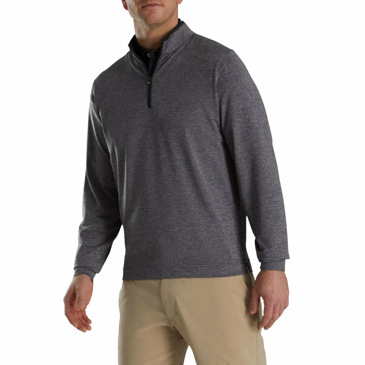 Footjoy Lightweight Solid Mid-Layer Charcoal Mens Golf 1/2 Zip 1 Footjoy Lightweight Solid Mid-Layer Charcoal Mens Golf 1/2 Zip
