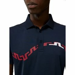 J.Lindeberg J. Lindeberg Peter Slim Fit Navy Mens Golf Polo -Single Iron Shop 30676 JLNAVY6855 2
