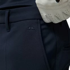 J.Lindeberg J. Lindeberg Ellott Bonded Fleece Navy Mens Golf Pants -Single Iron Shop 30682 JLNAVY6855 2
