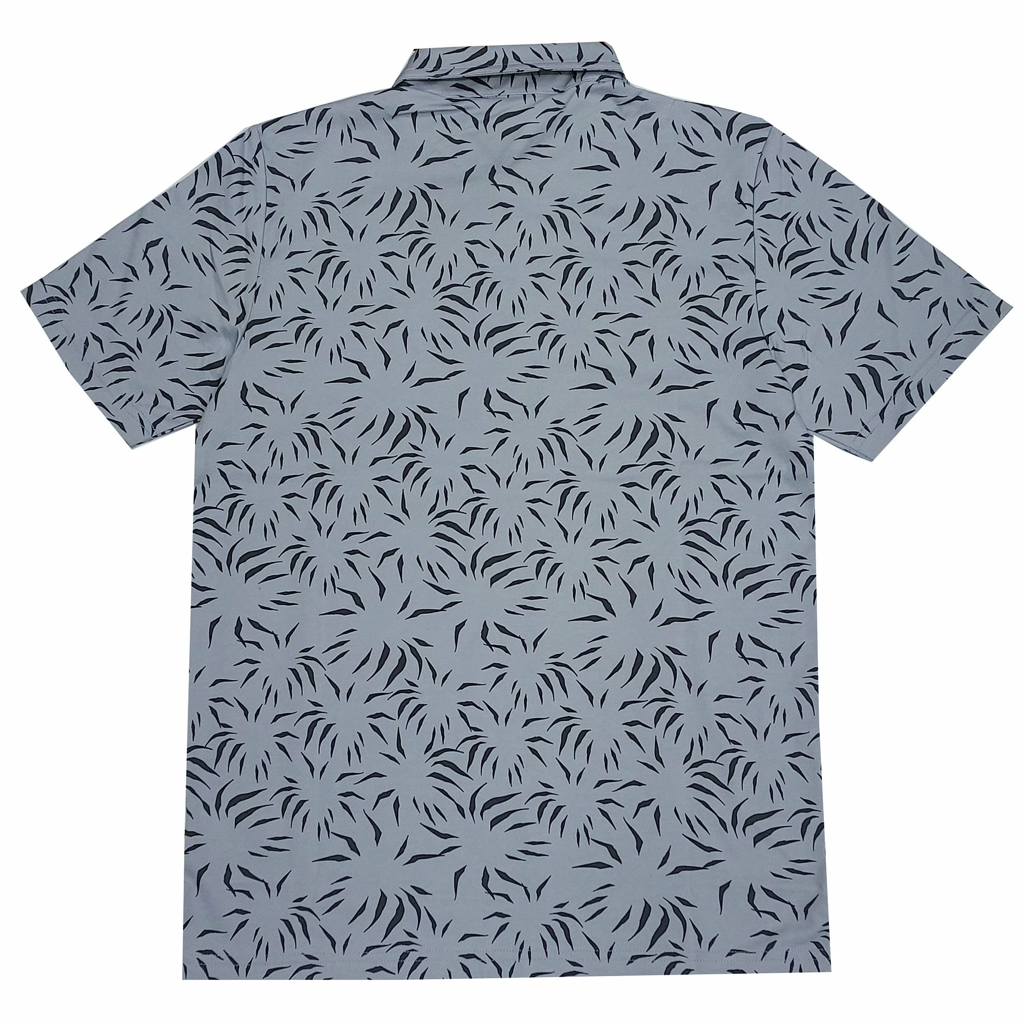 TravisMathew Downhill Heather Silver Bullet Mens Golf Polo 2 TravisMathew Downhill Heather Silver Bullet Mens Golf Polo - Image 2