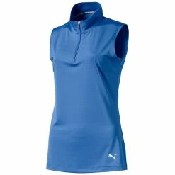 PUMA Golf Puma Mock Womens Sleeveless Golf Shirt -Single Iron Shop 577929 10ULTRAMARINE