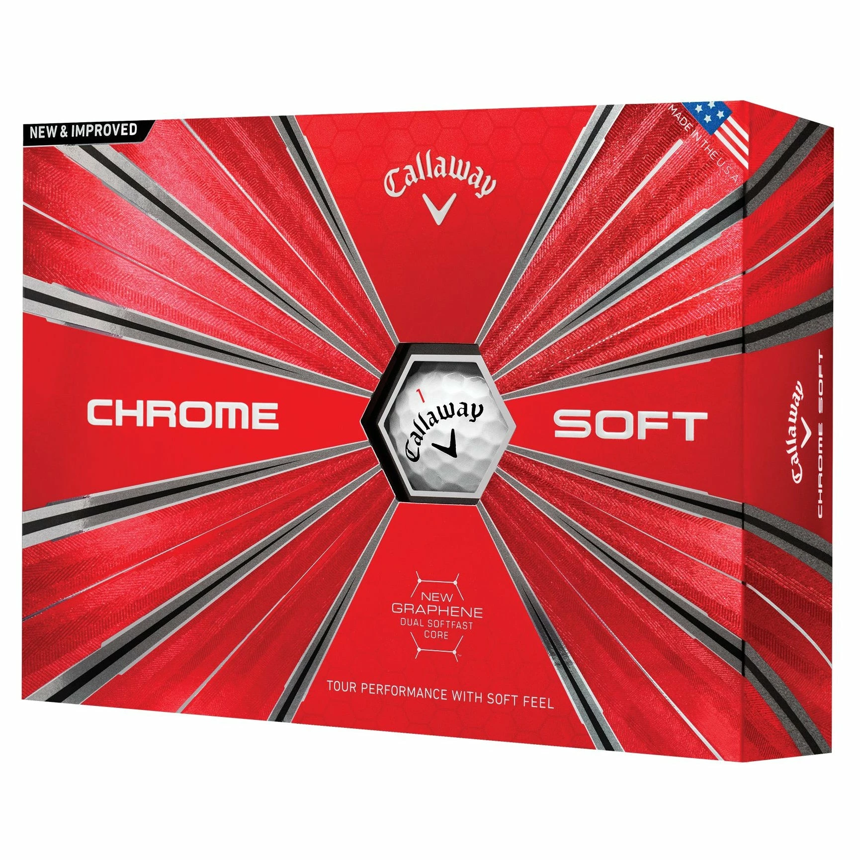 Callaway Chrome Soft Golf Balls - Dozen 2018 1 Callaway Chrome Soft Golf Balls - Dozen 2018