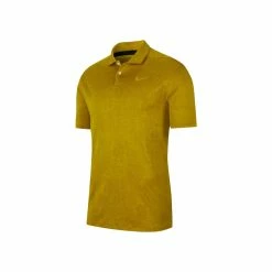 Nike Golf Nike Vapor Jacquard Mens Golf Polo -Single Iron Shop AV4176 393SAFFRON