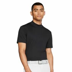 Nike Golf Nike Tiger Woods Dri Fit Vapor Mens Golf Mock Neck 8 Nike Golf Nike Tiger Woods Dri Fit Vapor Mens Golf Mock Neck -Single Iron Shop BQ6724 011BLACK