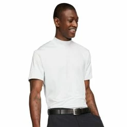 Nike Golf Nike Tiger Woods Dri Fit Vapor Mens Golf Mock Neck 10 Nike Golf Nike Tiger Woods Dri Fit Vapor Mens Golf Mock Neck -Single Iron Shop BQ6724 043PUREPLATNM