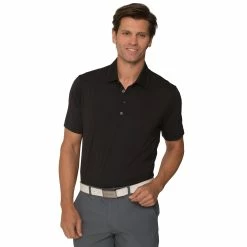 CHASE 54 Chase54 Explore Mens Golf Polo -Single Iron Shop ME1100 BLACK