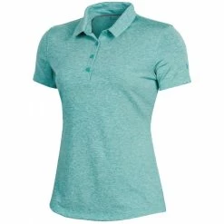 Under Armour Zinger 2.0 Heather Womens Golf Polo -Single Iron Shop UW0467 1014BREATHBLU