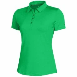 Under Armour Zinger 2.0 Heather Womens Golf Polo -Single Iron Shop UW0467 2505VAPORGRN