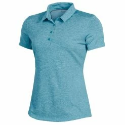 Under Armour Zinger 2.0 Heather Womens Golf Polo -Single Iron Shop UW0467 CRESTBLUE110T
