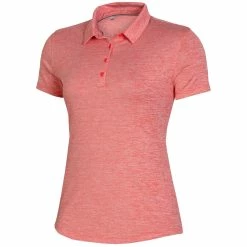 Under Armour Zinger 2.0 Heather Womens Golf Polo -Single Iron Shop UW0467 VERMILLION551H